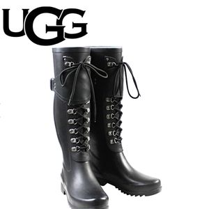 UGG Black Rain Boots | Madelynn Size: 8 Like New!